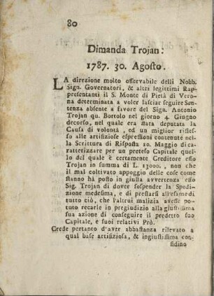 Dimanda Trojan.