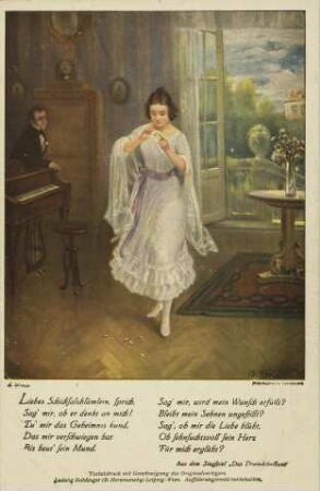 Liebes Schicksalsblümlein, sprich [...]