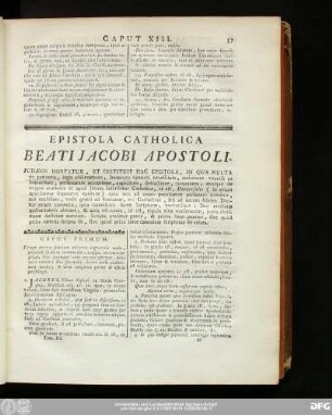 Epistola Catholica Beati Iacobi Apostoli.