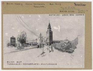 Schaubild: Kolonie Schillerhöhe. Berlin, Wedding, Oskarplatz (seit 1958 Louise-Schroeder-Platz)