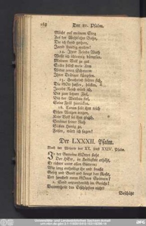 Der LXXXII. Psalm.