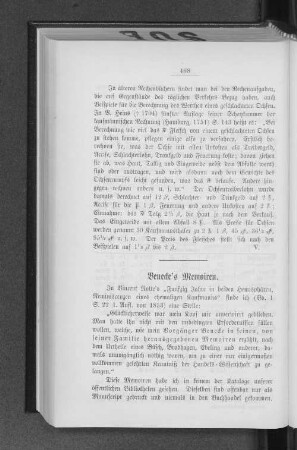 Benecke's Memoiren.