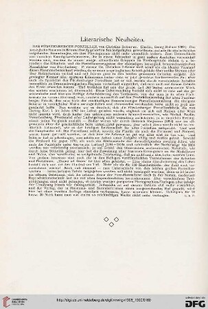 Literarische Neuheiten