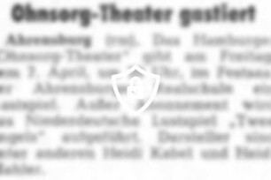 Ohnsorg-Theater gastiert