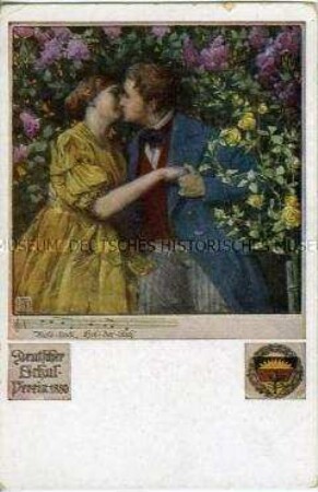 Liedillustration, Postkarte des Deutschen Schulvereins Nr.460