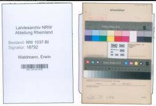 Entnazifizierung Erwin Waldmann , geb. 02.08.1912 (Beamter)