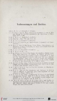 Verbesserungen und Zusätze