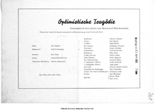 Optimistische Tragödie