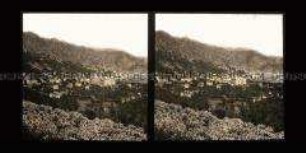 Blick vom Berg auf Villefranche-sur-Mer