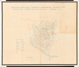 Reichsgartenschau 1939 auf dem Killesberg, Stuttgart: Wildnisgarten Höhenplan 1:500