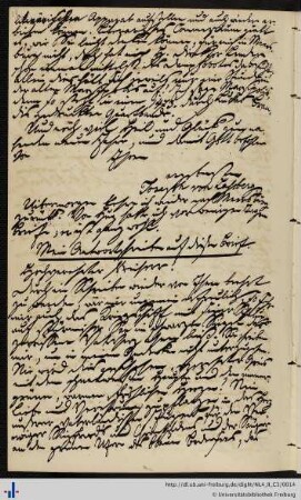 Antwort von Franz Karl Grieshaber an Joseph von Laßberg (06.01.1839)
