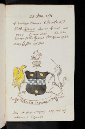 133r-133v, 23. Jan. 1831 gest. William Horace