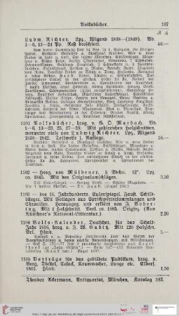 Voltsbücher (Nr. 1101 - 1105)