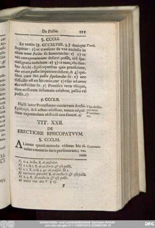 Tit. XXII. De Erectione Episcopatuum.