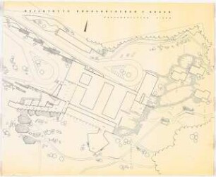 Grünflächen Heilstätte Engelskirchen: Lageplan mit Gartenplan 1:500