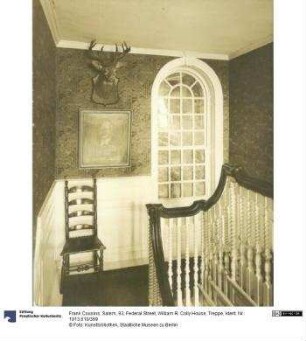 Salem, 93, Federal Street, William R. Colly House, Treppe