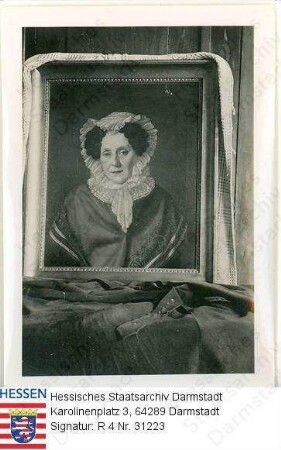 Volhard, Sophie Susette geb. Verdier de la Blaquière (1767-1842) / Porträt, ca. 50jährig, Brustbild, vorblickend