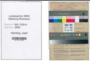Entnazifizierung Josef Hemsing , geb. 26.07.1896 (Fleischbeschauer)