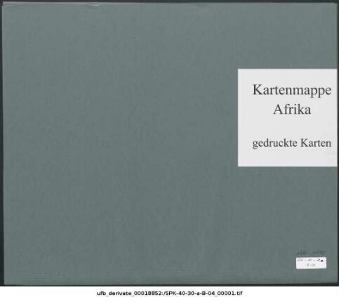 Südostafrika : 1886-1895 : Kartensammlung