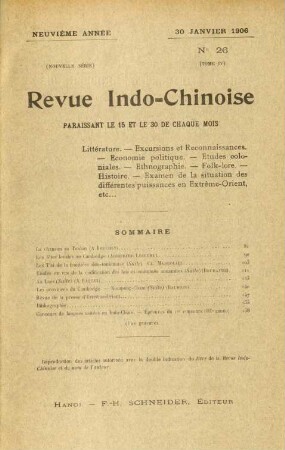 30 Janvier 1906. No 26