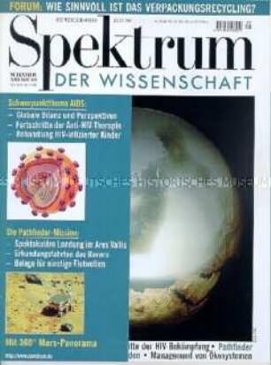 "Spektrum der Wissenschaft", Wissenschaftsmagazin (Zeitungskiosk 1998)