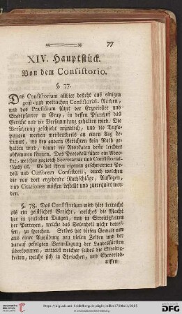 XIV. Hauptstück