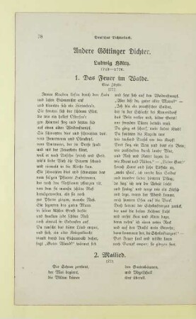 Andere Göttinger Dichter