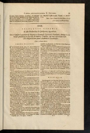 75-86, XXIX. Resolutio Espenii. - XXXII. Juris Responsum.