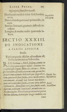 Sectio XXXIII.
