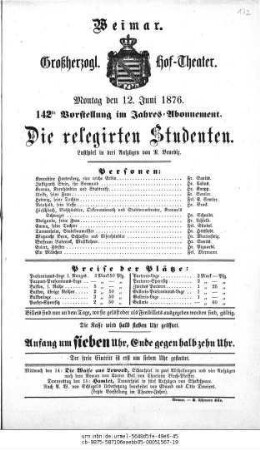 Die relegirten Studenten