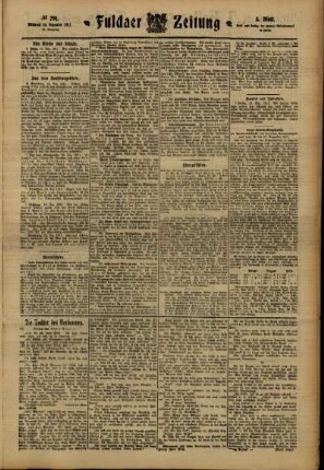 Dritte Ausgabe vom Mittwoch, den 20. Dezember 1911.