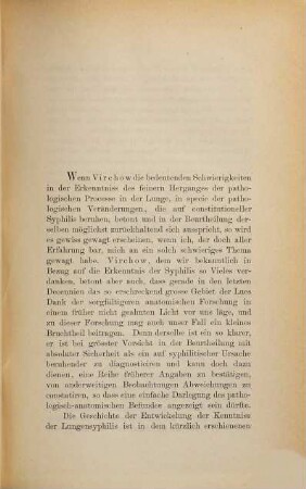 Ein Fall von Lungensyphilis