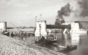 Wehrbaustelle Schlüsselburg/Weser