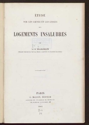 Étude sur les causes et les effets des logements insalubres