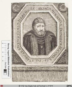 Bildnis Joachim Münsinger (Mynsinger) von Frundeck