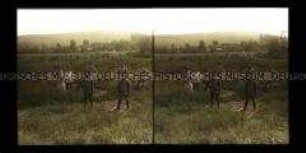 Soldatengruppe auf einem Feld bei Damvillers