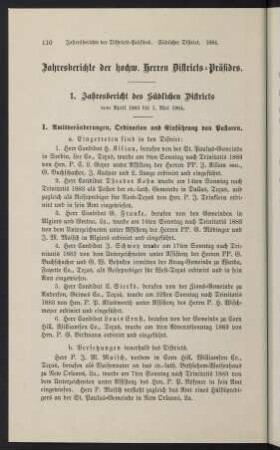 110-131, Präsidialberichte