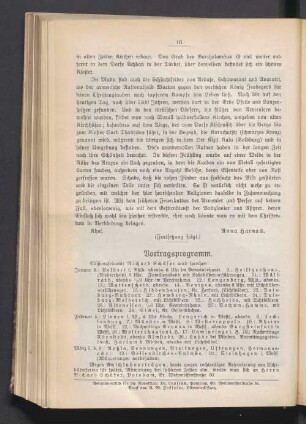 Vortragsprogramm