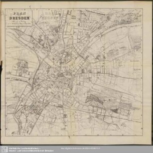 Plan von Dresden