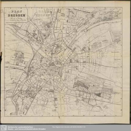 Plan von Dresden