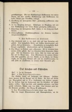 111-113, Das Kriechen und Schleichen
