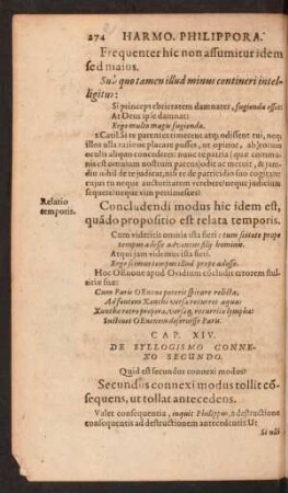 Cap. XIV. De Syllogismo Connexo Secundo.