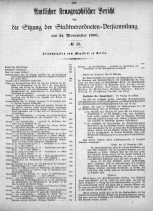 No 33, 24. November 1898