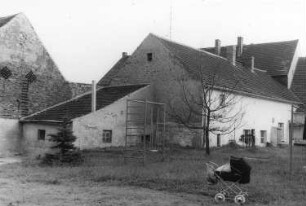 Hoyerswerda-Bröthen-Michalken. Ehem. Mühle, Gartenseite