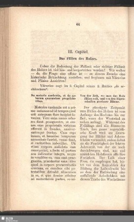 III. Capitel. Das Fällen des Holzes