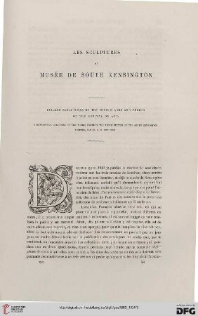 14: Les sculptures du musée de South Kensington : Italian sculptures of the middle ages and period of the revival of art