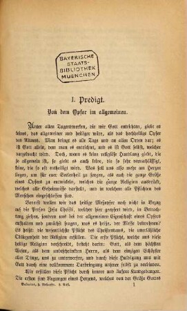 Das heilige Meßopfer : dargestellt in dogmatischen, historischen und moralischen Predigten
