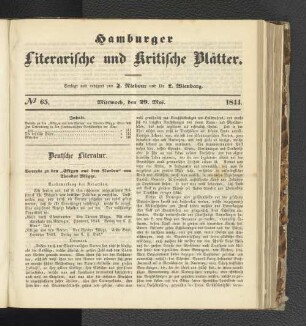 Nummer 65. Mittwoch, den 29. Mai