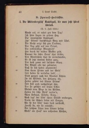 B. Spruch-Gedichte.