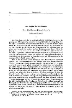 Die Gestalt der Volksschule : grundsätzliches zur Plangestaltung